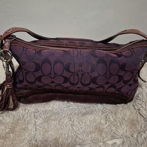 Coach Deep Purple Shoulder Bag